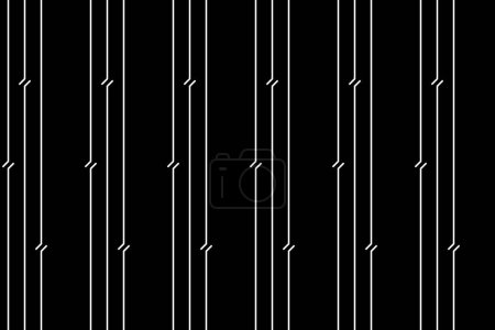 Foto de Vertical lines pattern. Design regular stripe white on black background. Design print for illustration, texture, wallpaper, background. Set 3 - Imagen libre de derechos