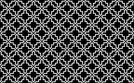 Téléchargez les photos : Diagonal seamless of tile pattern. Design morocco style white on black background. Design print for illustration, texture, wallpaper, background. Set 3 - en image libre de droit