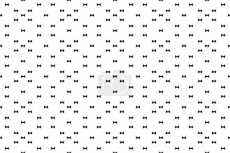Foto de Seamless razor of pattern. Design regular black on white background. Design print for illustration, texture, wallpaper, background. Set 4 - Imagen libre de derechos