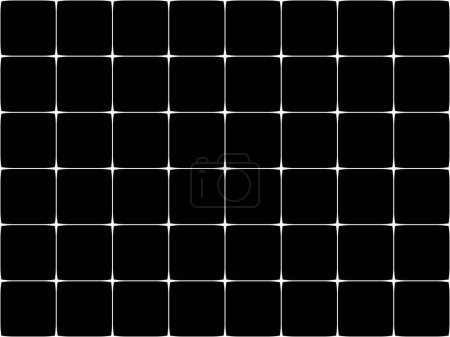 Foto de Seamless square of tile pattern. Design stripe white on black background. Design print for illustration, texture, wallpaper, background. Set 1 - Imagen libre de derechos