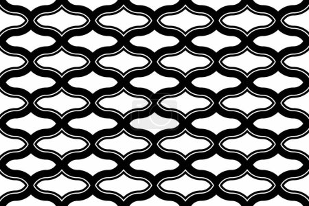 Foto de Seamless of japanese style pattern. Design scale black on white background. Design print for illustration, wallpaper, texture, background. - Imagen libre de derechos