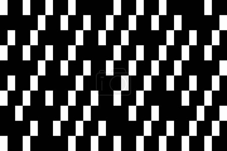 Téléchargez les photos : Géométrique du motif des fenêtres. Design checker noir sur fond blanc. Impression design pour illustration, texture, papier peint, fond. Set 3 - en image libre de droit