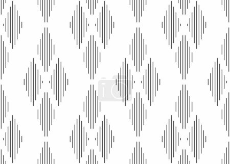 Téléchargez les photos : Vertical of lines pattern. Design of rhombus black on white background. Design print for illustration, texture, wallpaper, background. - en image libre de droit