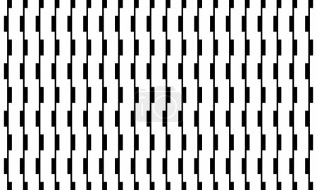 Téléchargez les photos : Vertical dash of pattern. Design stripe black on white background. Design print for illustration, texture, wallpaper, background. - en image libre de droit