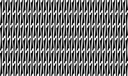 Foto de Vertical bone of pattern. Design ethnic style black on white background. Design print for illustration, texture, wallpaper, background. - Imagen libre de derechos