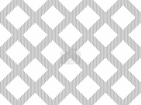 Téléchargez les photos : Mosaic lines tile of pattern. Design diagonal line black on white background. Design print for illustration, texture, wallpaper, background. - en image libre de droit