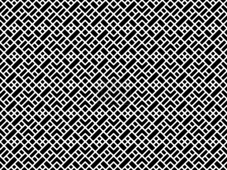 Foto de Diagonal tile stone of pattern. Design woven line white on black background. Design print for illustration, texture, wallpaper, background. - Imagen libre de derechos