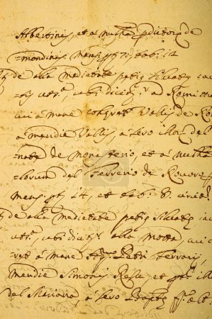 vieux manuscrit vintage écrit en cursif
