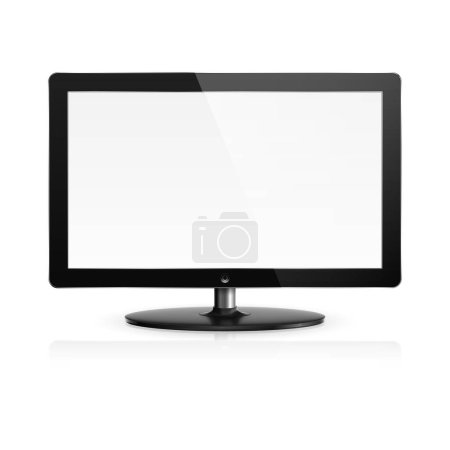 Ilustración de Ilustración vectorial realista del monitor de ordenador con pantalla en blanco
. - Imagen libre de derechos