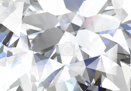 Photo for Realistic diamond texture close up,  (high resolution 3D image) - Royalty Free Image