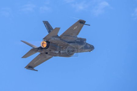 Photo for San Diego, California, United States - 24.09.2022 F-35 Demo Team display during the Miramar Airshow in San Diego 24.09.2022 in San Diego, USA - Royalty Free Image