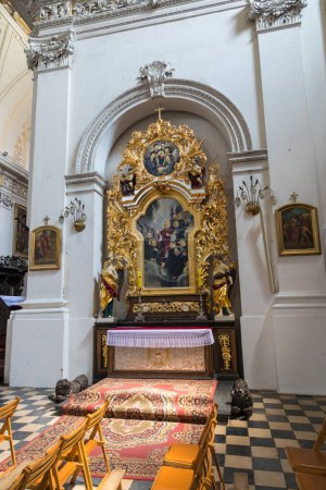 Photo for Lad, Poland - 01 June 2019: The interior of Post-Cistercian Church of the Virgin and St. Nicholas. - Royalty Free Image