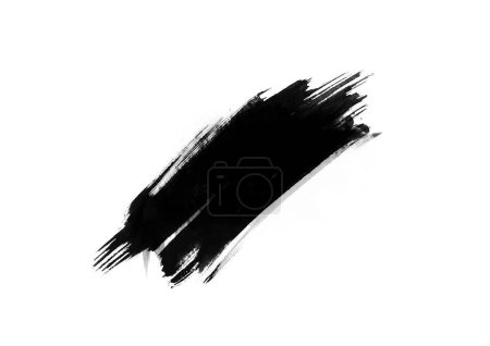 Foto de Parches de color negro efecto pinceladas para elemento de fondo - Imagen libre de derechos