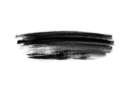 Foto de Parches de color negro efecto pinceladas para elemento de fondo - Imagen libre de derechos