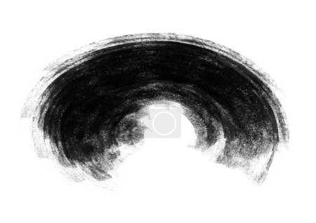 Foto de Curva de color gráfico negro pinceladas efecto fondo diseños elemento - Imagen libre de derechos