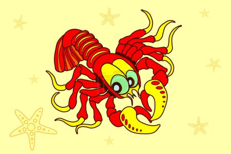 Téléchargez les photos : Drôle de signe du zodiaque dans un motif animal coloré et décoratif - en image libre de droit