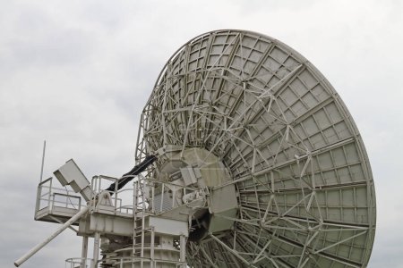 Satellite ground station from the Radom industrial monument in Raisting, Bavaria, Germany