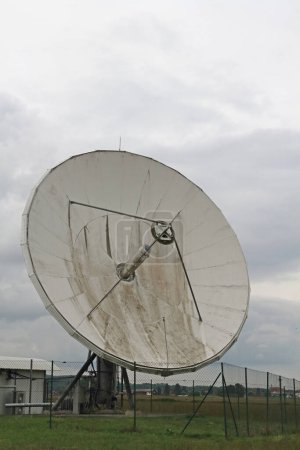 Satellite ground station from the Radom industrial monument in Raisting, Bavaria, Germany