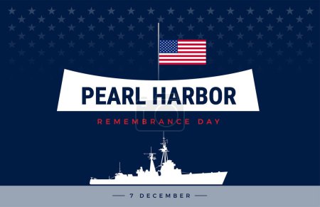 Ilustración de Fondo memorial de ataque a Pearl Harbor - Pearl Harbor - Imagen libre de derechos