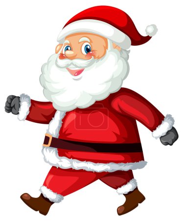 Illustration for Santa Claus cartoon character illustration - Royalty Free Image