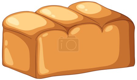 Illustration for Isolated bread rolls cartoon illustration - Royalty Free Image