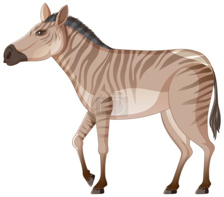Téléchargez les illustrations : Illustration vectorielle animale éteinte Hagerman Horse - en licence libre de droit