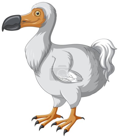 Téléchargez les illustrations : Illustration d'animal éteint Dodo oiseau - en licence libre de droit