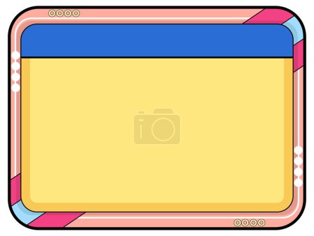 Illustration for Vector cartoon illustration of a card holder with a border - Royalty Free Image