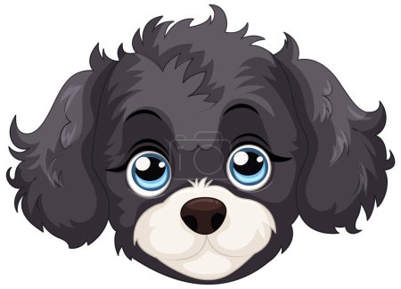Ilustración de Lindo vector ilustración de un cachorro juguetón - Imagen libre de derechos