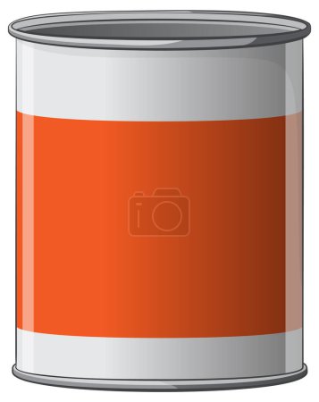 Un gráfico vectorial simple de una lata de pintura