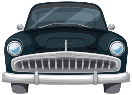 Téléchargez les illustrations : Graphique vectoriel d'une automobile de style rétro - en licence libre de droit