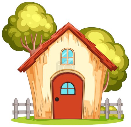 Photo for Charming vector illustration of a whimsical house - Royalty Free Image