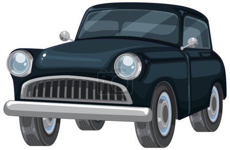 Ilustración de Gráfico vectorial de un automóvil de estilo retro - Imagen libre de derechos