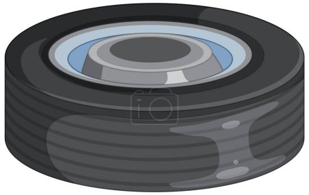 Ilustración de Gráfico vectorial de una lente de cámara, detallado y estilizado - Imagen libre de derechos