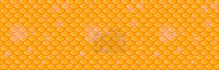 Ilustración de Escamas doradas abstractas en un patrón sin costuras - Imagen libre de derechos