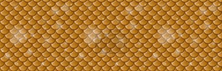 Ilustración de Patrón inconsútil de textura de escamas de pescado dorado - Imagen libre de derechos