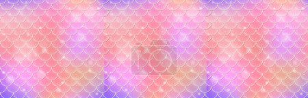 Colorful fish scale pattern with gradient effect