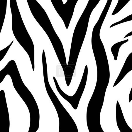 Seamless zebra stripe vector illustration