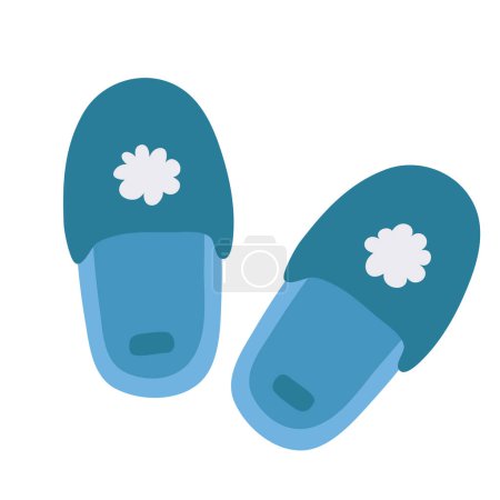 Photo for Vector illustration of cute doodle slippers for digital stamp,greeting card,sticker,icon,design - Royalty Free Image
