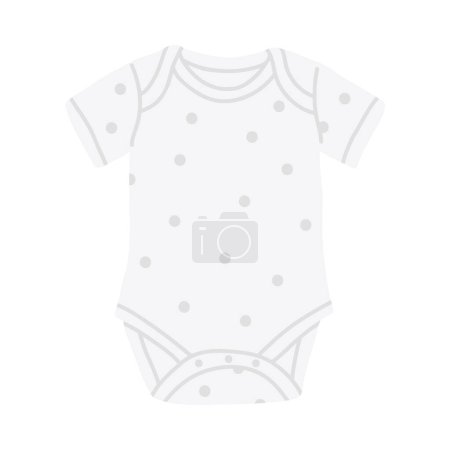 Photo for Vector illustration of cute doodle  bodysuit baby for digital stamp,greeting card,sticker,icon,design - Royalty Free Image