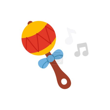 Photo for Vector illustration of cute doodle maracas for digital stamp,greeting card,sticker,icon,design - Royalty Free Image