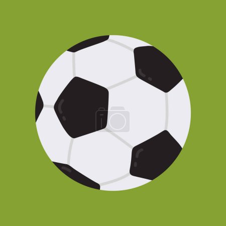 Photo for Vector illustration cute doodle soccer ball for digital stamp,greeting card,sticker,icon,design - Royalty Free Image