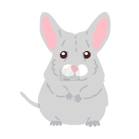 Photo for Vector illustration cute doodle baby chinchilla for digital stamp,greeting card,sticker,icon, design - Royalty Free Image