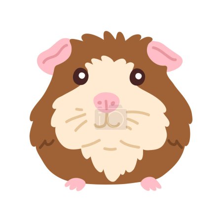 Photo for Vector illustration cute doodle baby guinea pig for digital stamp,greeting card,sticker,icon, design - Royalty Free Image