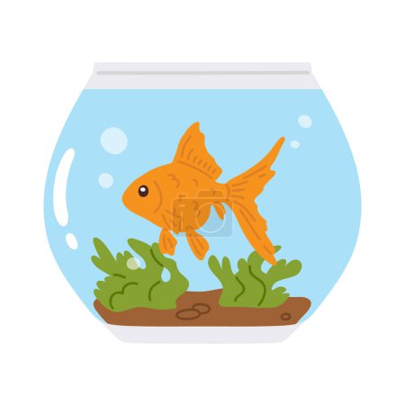Photo for Vector illustration cute doodle golden fish for digital stamp,greeting card,sticker,icon, design - Royalty Free Image