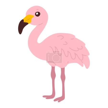 Photo for Vector illustration cute doodle flamingo for digital stamp,greeting card,sticker,icon, design - Royalty Free Image