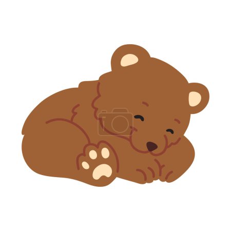Photo for Vector illustration cute doodle baby bear for digital stamp,greeting card,sticker,icon, design - Royalty Free Image