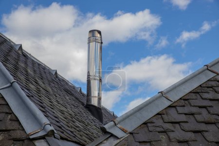 A chimney is an architectural ventilation structure made of masonry, clay or metal that isolates hot toxic exhaust gases or smoke produced by a boiler, stove, furnace, incinerator, or fireplace from human living areas. 
