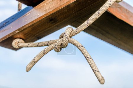 Photo for Knot and lots of ropes close up - Royalty Free Image