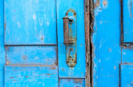 Photo for Old vintage wooden door close up background - Royalty Free Image